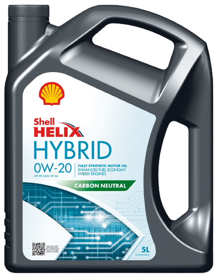 Моторное масло SHELL 0W20 HELIX HYBRID, 5л
